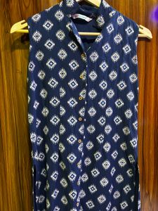Stylish Blue Printed Top