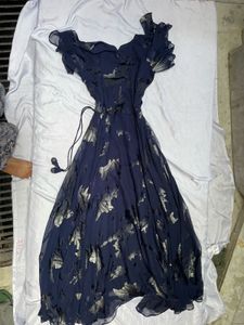 Elegant Navy Blue Gown dress