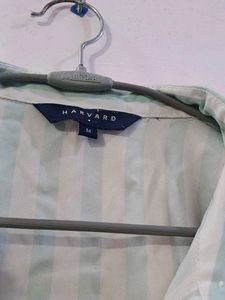 Striped Tie-Front Blouse Harvard brand medium size