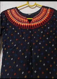 Embroidered Skirt and Kurti Set