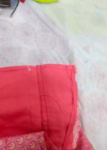 Girl's Pink &amp; Gold Ethnic Dress