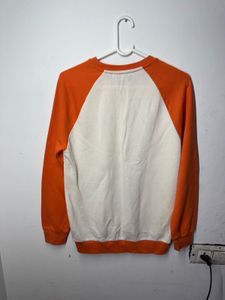 UNISEX Orange &amp; White Sweatshirt