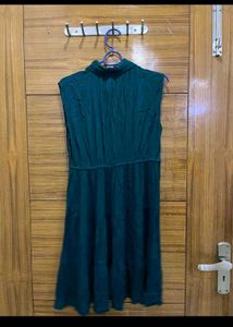 Stylish Teal Sleeveless Dress