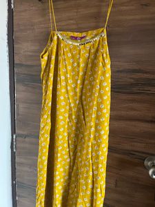 Stylish Yellow Kurta Set with Print