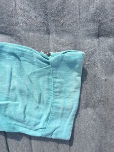 Blue Button-Down Dress