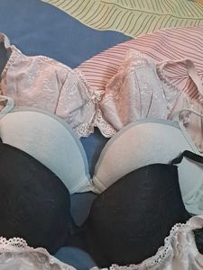 Combo Of  Five  Imported Fabric Bra pantys