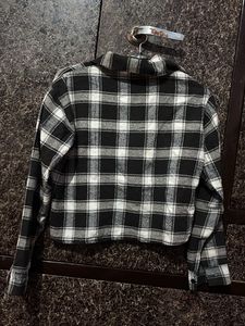 Checkered Cropped Shirt
