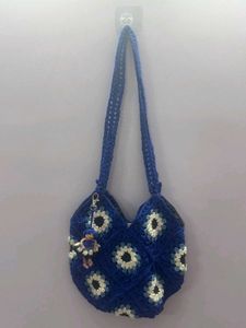 Handmade Crochet Granny Square Tote Bag