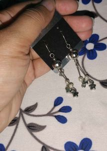 Charming Star &amp; Pearl Drop Earrings