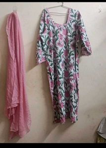 Beautiful Floral Kurta Set with Dupatta