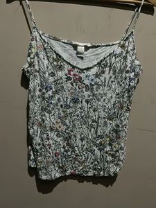 Floral Print Spaghetti Strap Top