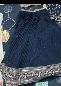 Elegant Navy Blue Lehenga Choli