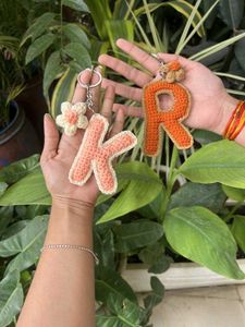 Costumize Crochet Letter Keychain