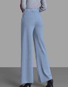 Women powderBlue wide Leg Pants