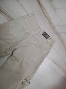 Cream Cargo Pants