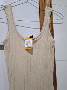 Beige one piece dress