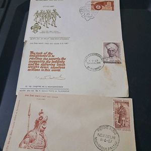 set of 3 Rare 1960-70s First Day Covers