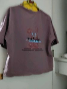 Cute Oversized Purple T-Shirt