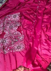 New fully stitched saree with blouse and jacket