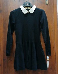 Floral White Peter Pan Collar Fit &amp; Flare Dress🖤