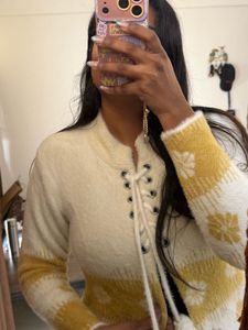 Kashmiri Floral Woolen Cardigan ❄️