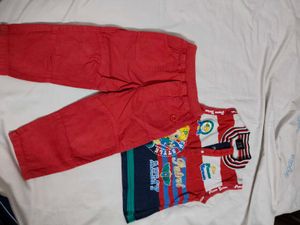 combo kids Cute Boy Red Outfit
