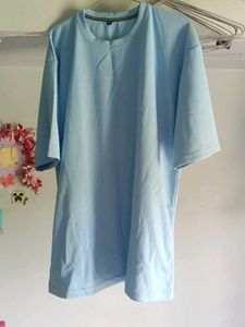 Light Blue Textured T-Shirt