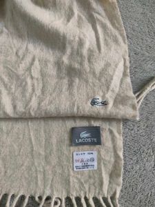 Lacoste Cream Scarf