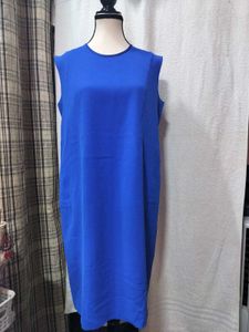 Chic Blue Sleeveless Dress