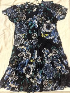 Elegant Floral Print Midi Dress