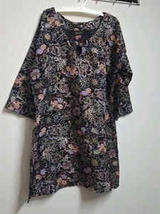 Floral Print Kurta