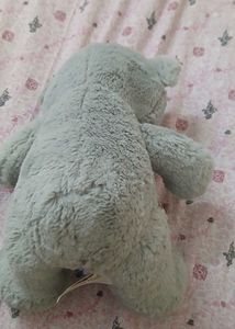 Cute Grey Teddy Bear with Bow