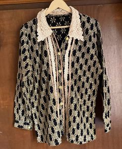 Vintage Lace Trimmed Shirt