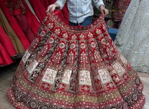 Exquisite Red Embroidered Lehenga Choli