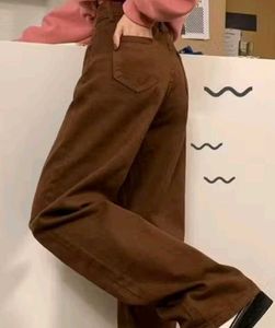 Brown Wide Leg Jeans