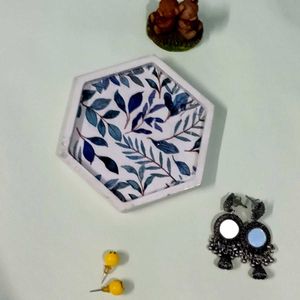 Decorative Tray with Leaf design