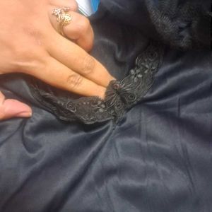 Black Lengthy Night Slip