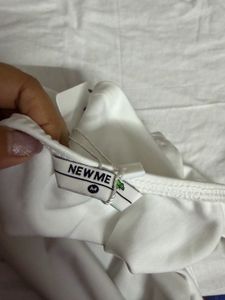 NEWME White Halter Neck Top