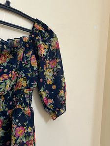 Chic Floral Off-Shoulder Blouse