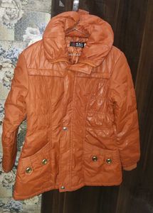 Stylish Orange Puffer Jacket