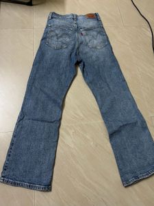 Women's Blue Denim straight Jeans