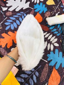 Fuzzy White cap for haldi