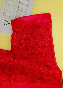 Sexy' Red Rose Print Kimono Night Dress