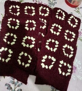 Maroon Crochet Sweater