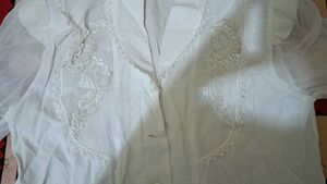 Elegant Embroidered White Top
