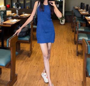 Blue Bodycon Mini Dress