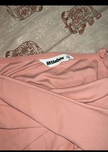 Chic Pink Asymmetric Ruched Top