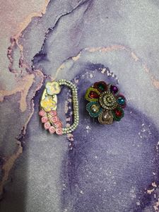 Embellished Ethnic saree pin