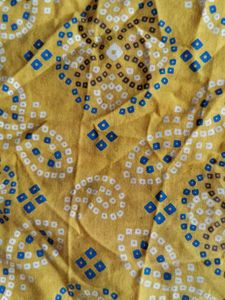 Vibrant Yellow Bandhani Print Kurta