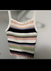 Striped Ribbed Tank Top
